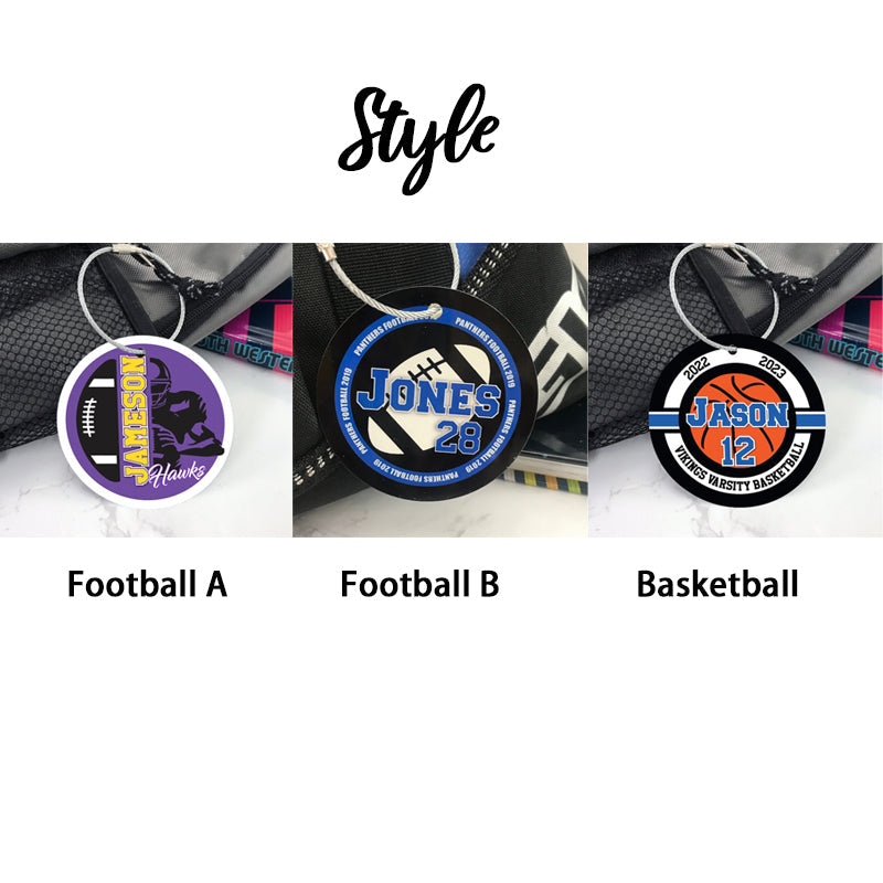 Wrestler ,Volleyball ,Softball ,Ice Hockey Hockey Soccer Sport Bag Tag