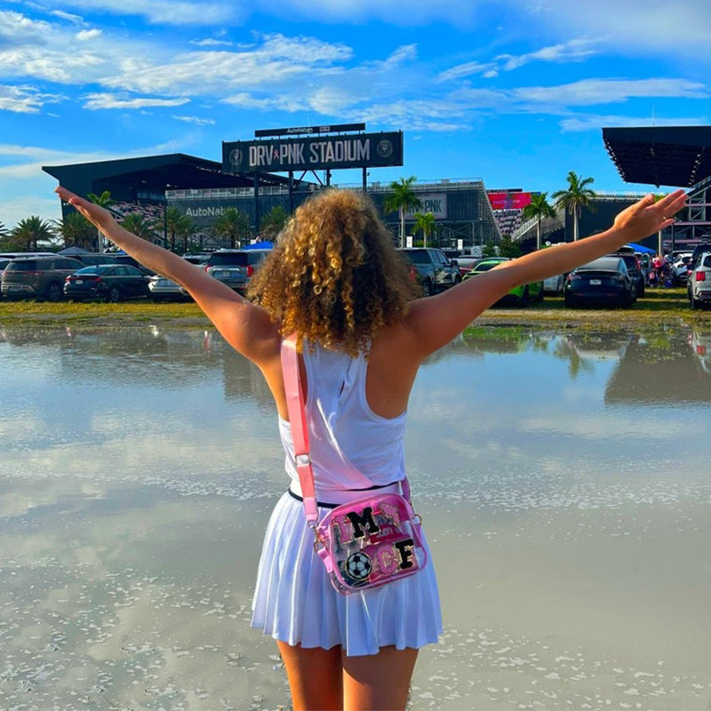 Clear Stadium Bag - Clear Crossbody Purse - Customizable Stadium Bag game day clear bag