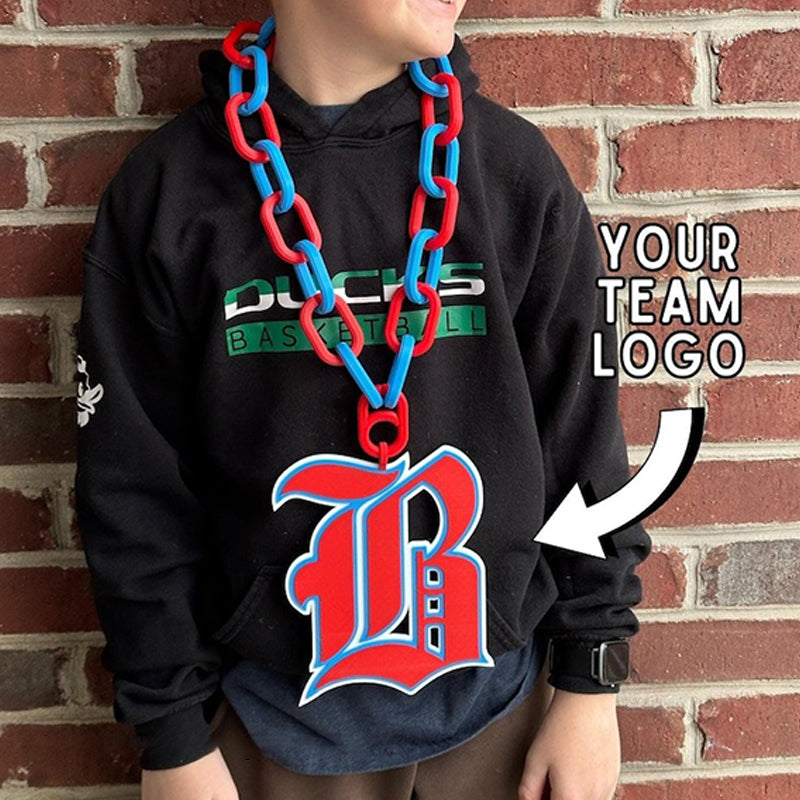 Custom Sports Turnover Chain, Oversized Medallion, Team mascot, Custom Colors, Any Logo