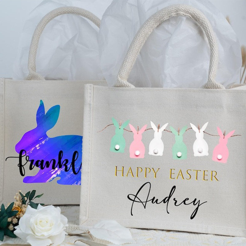 Personalized Easter Bag with Name,Easter Basket gift