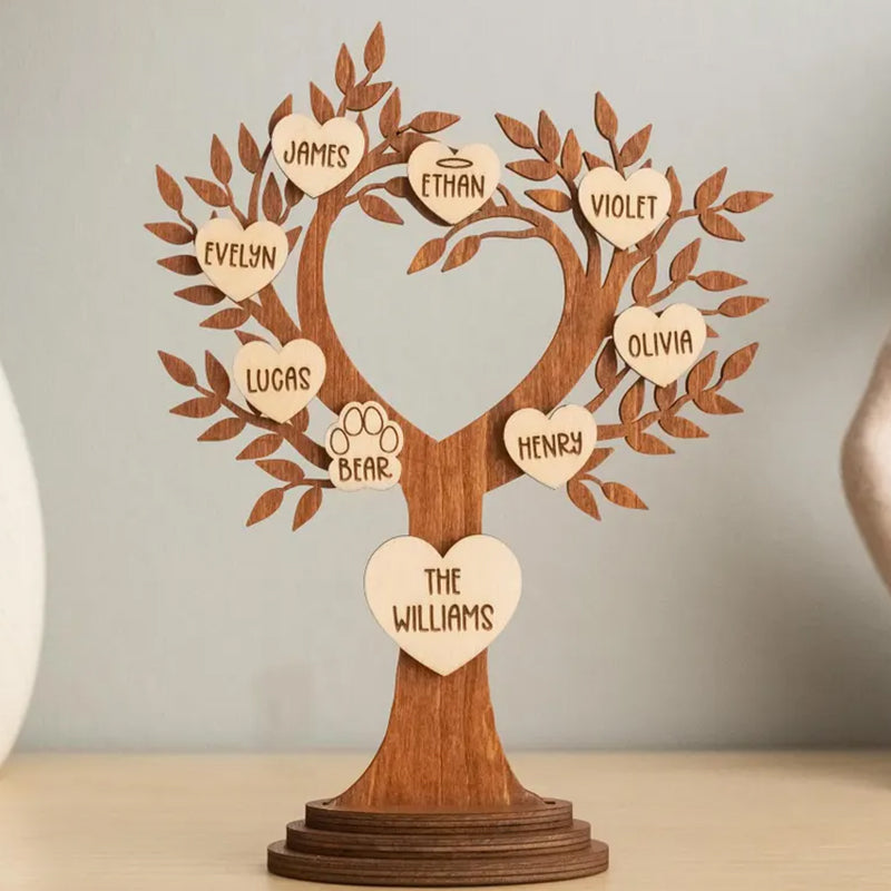 Personalized Free Standing Family Tree