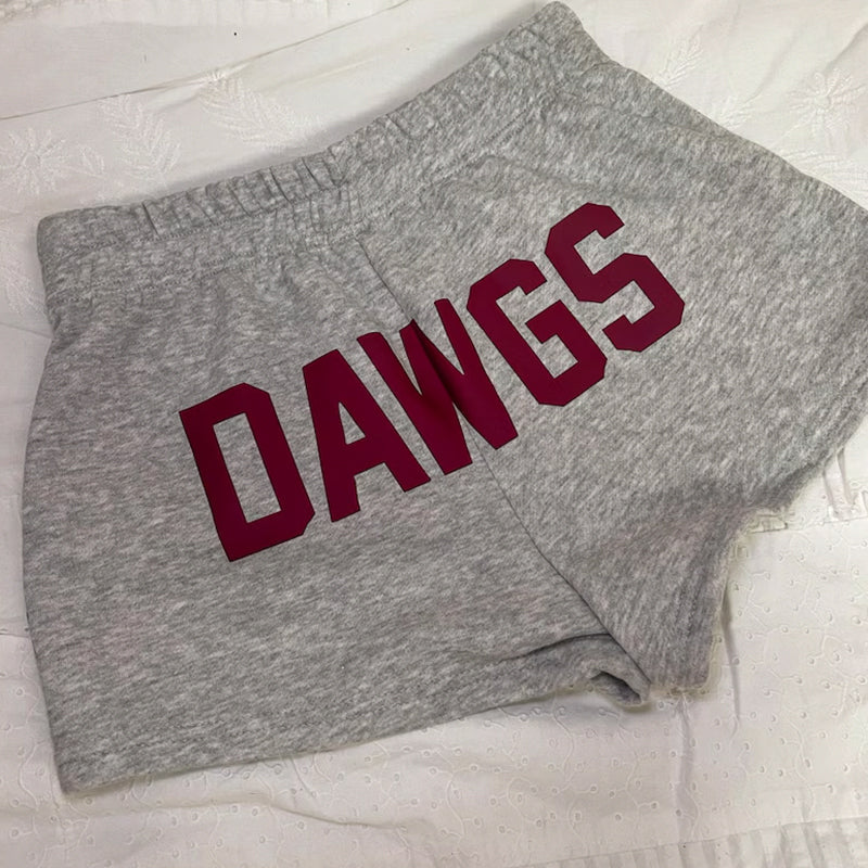 Custom college motto phrase gameday sweat shorts