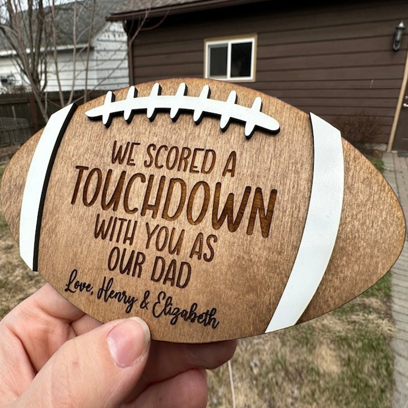 Football Dad Gift Custom Father's Day Sign