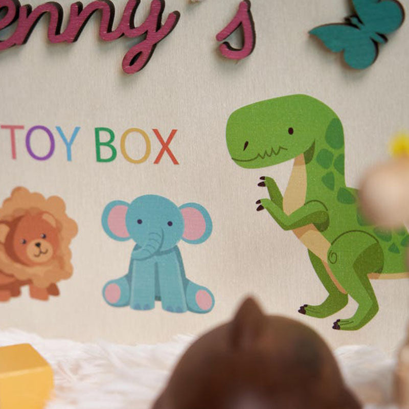 Personalized Toy Box for Kids, Custom Baby Gift
