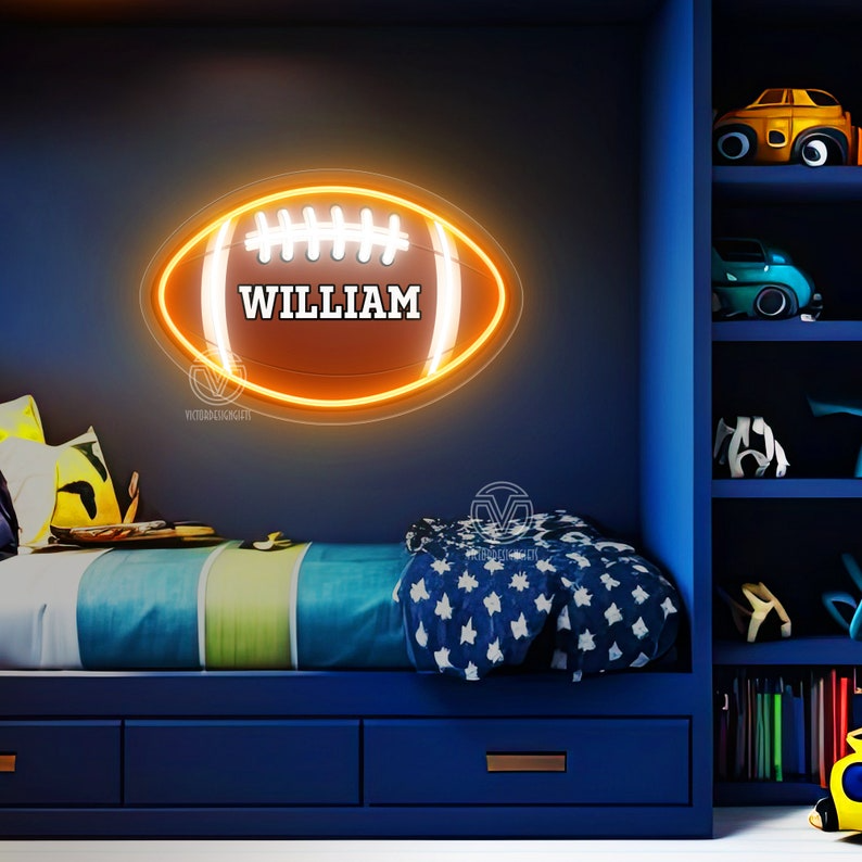 Custom Basketball / Baseball / Football / Rugby Neon Sign, Decoration of Athlete Rooms