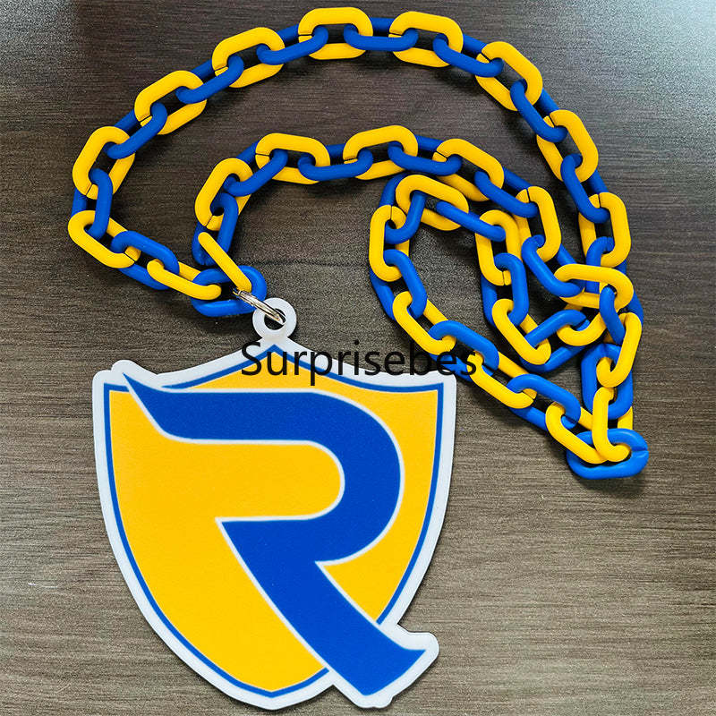 Custom Sports Turnover Chain, Oversized Medallion, Team mascot, Custom Colors, Any Logo