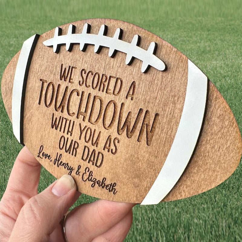 Football Dad Gift Custom Father's Day Sign