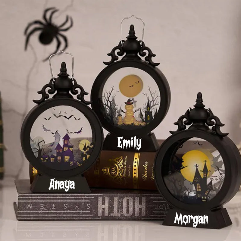 Personalized Kids Halloween Light,Custom Halloween Lantern with name
