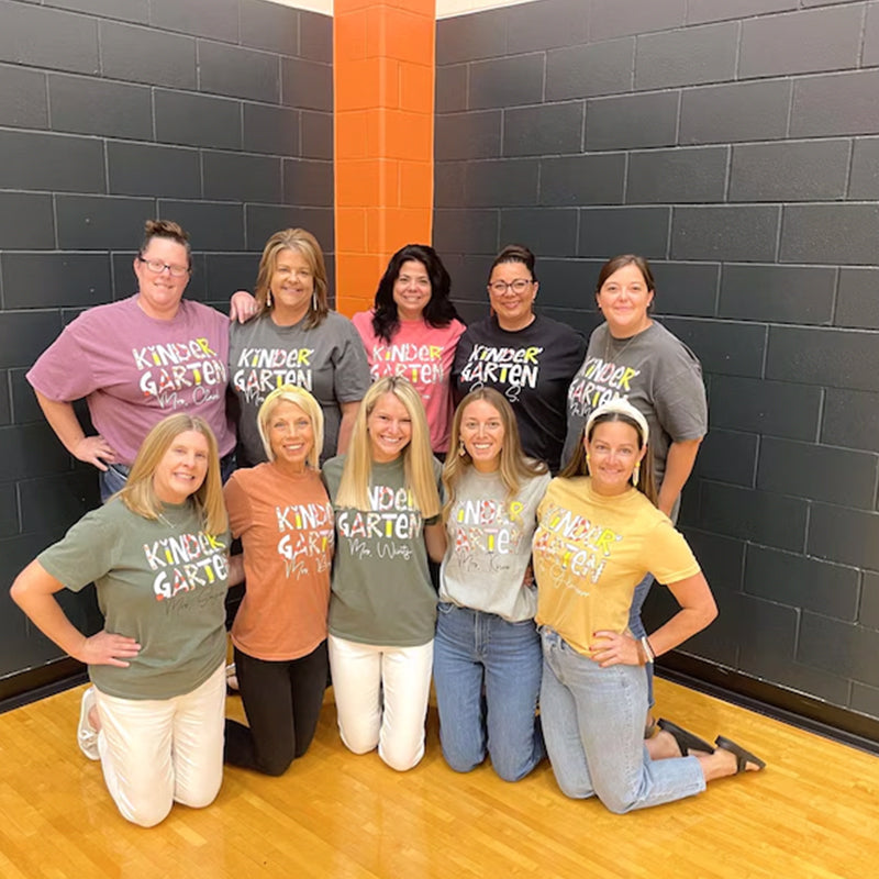 Personalized Kindergarten Teacher Comfort Colors Shirt