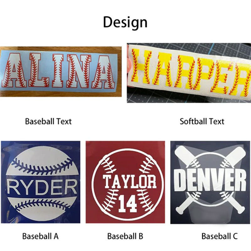 Baseball Softball Helmet Decal, Personalized, Baseball Softball Sticker