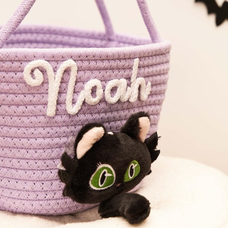 Halloween treat bag, Halloween Basket, Halloween Tote, Trick-or-treat basket