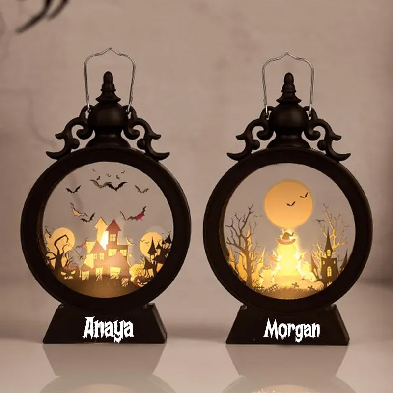 Personalized Kids Halloween Light,Custom Halloween Lantern with name
