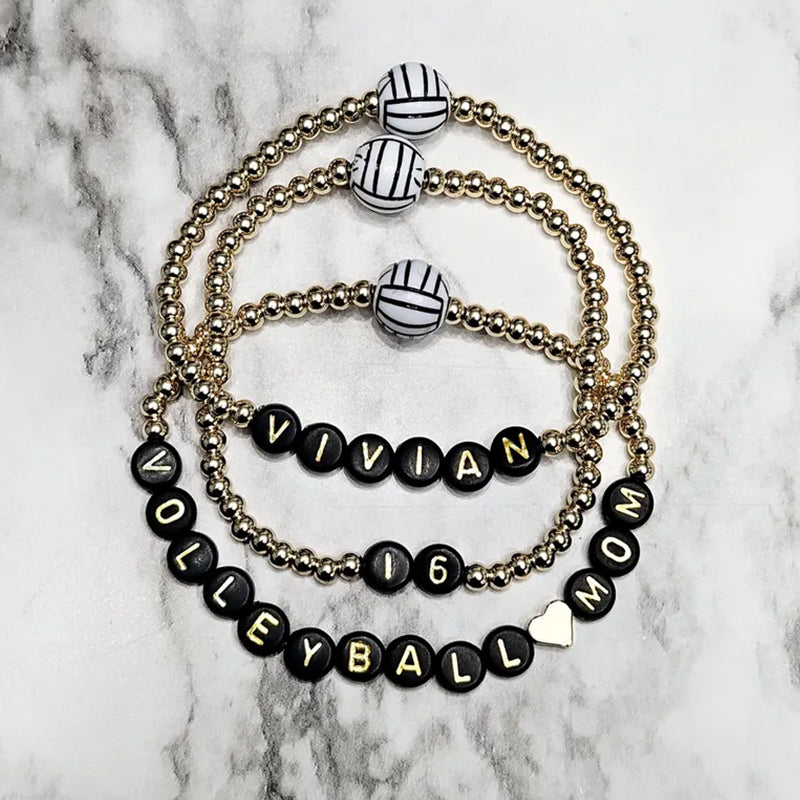 Baseball Softball Football Soccer Basketball Volleyball mom bracelet mom gift baseball gift ball mom stackable bracelets
