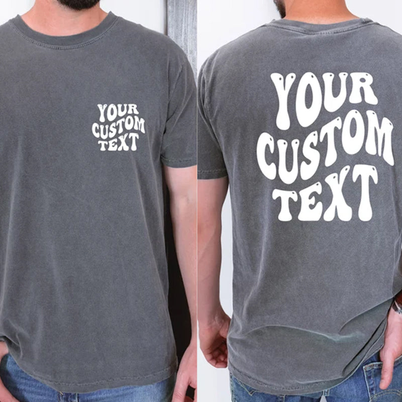 Custom Comfort Colors Shirt, Personalized Text Shirt