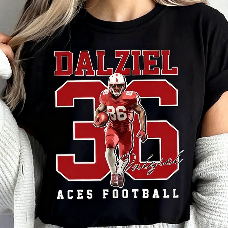 Custom Name and Number Football Player Shirt