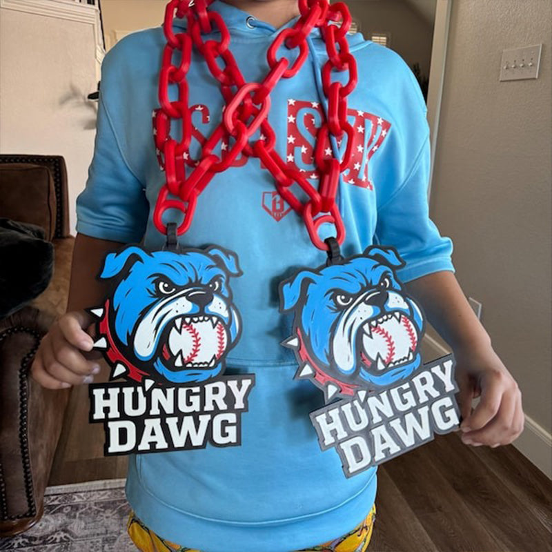 Custom Sports Turnover Chain, Oversized Medallion, Team mascot, Custom Colors, Any Logo