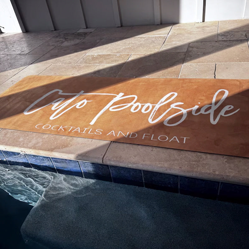 Customized Poolside Runner Mat - Personalized Lake House Mat