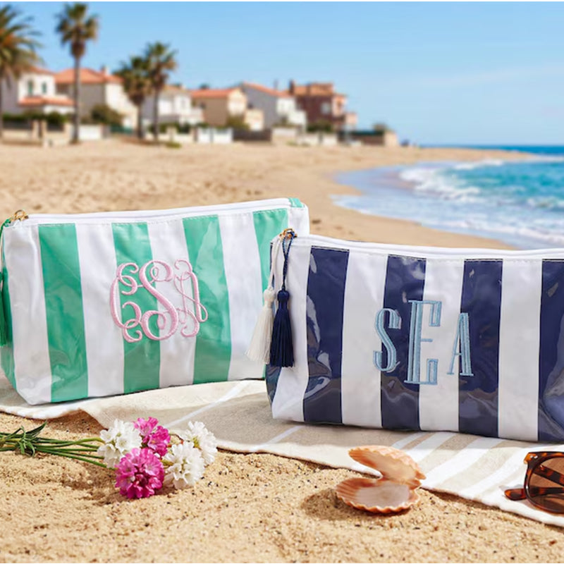 Personalized Embroidered Makeup Bag,Custom Waterproof Cosmetic Pouch