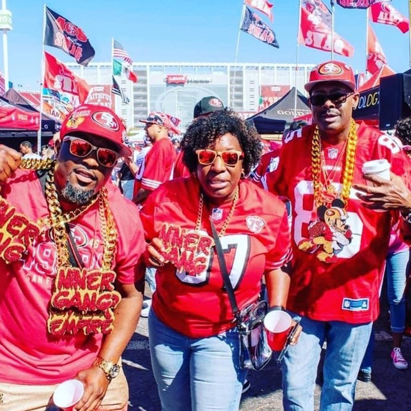 49er Niner Gang Niner Empire Chains Bling chain