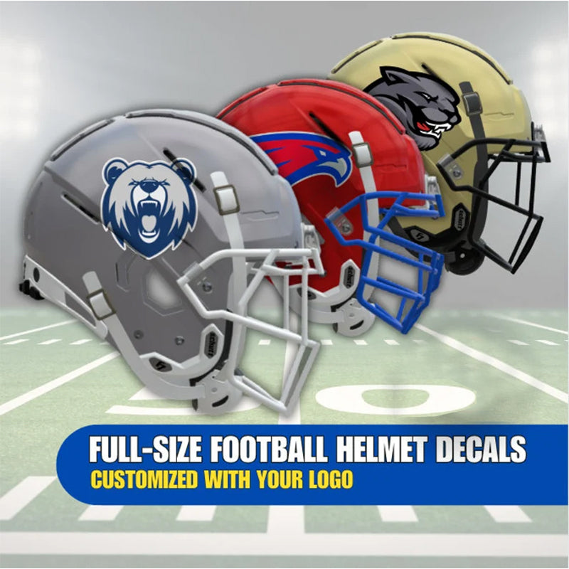 Football Helmet Decals - Full Size, Customized With Your Logo