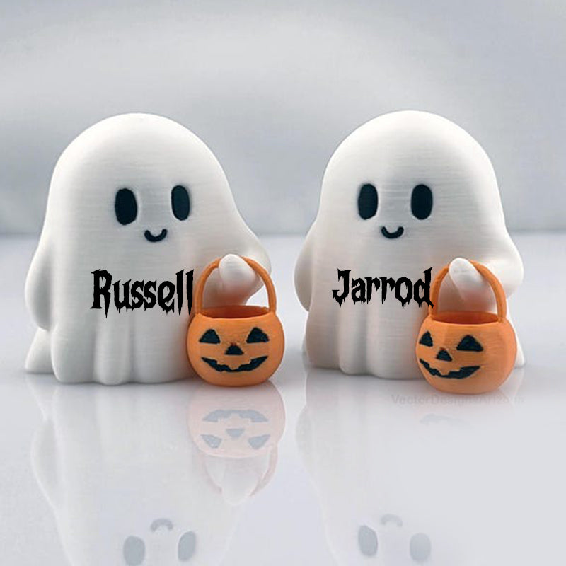 Cute Tiny Trick or Treat Ghost - Halloween Decoration Desk Display