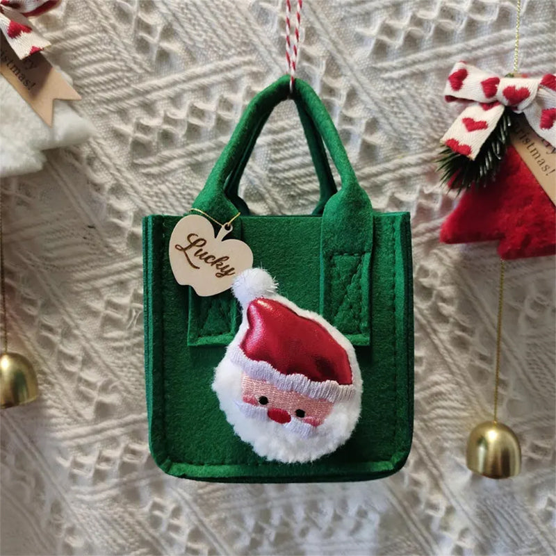 Personalised Christmas Gift Bag with Charm, Custom Gift Bags with Name