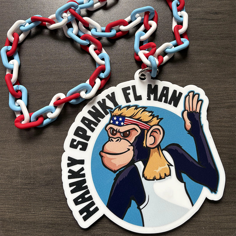 Any Logo Custom Sports Turnover Chain, Oversized Medallion, Team mascot