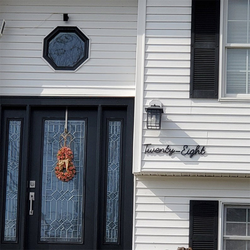 Longhand Cursive House Numbers: Regular Size
