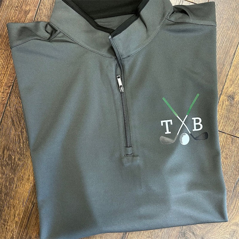 Personalized Golf Performance Quarter Zip Pullover