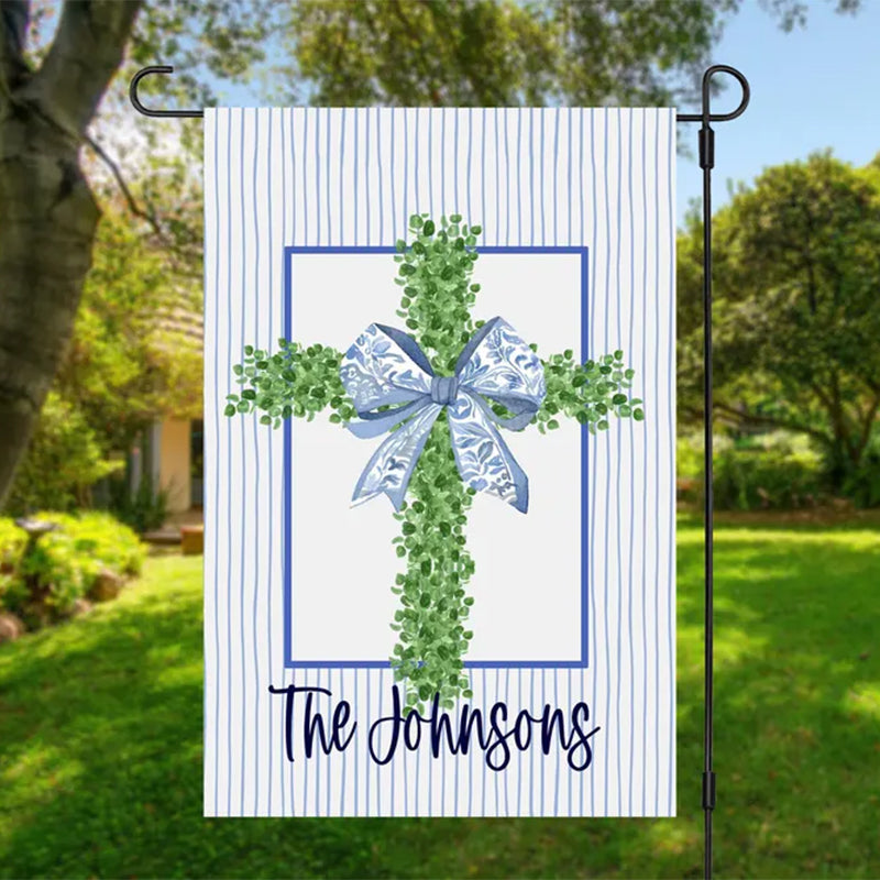 Personalized Garden Flag Easter Flag Decoration Garden Display Christian Outdoor Decor