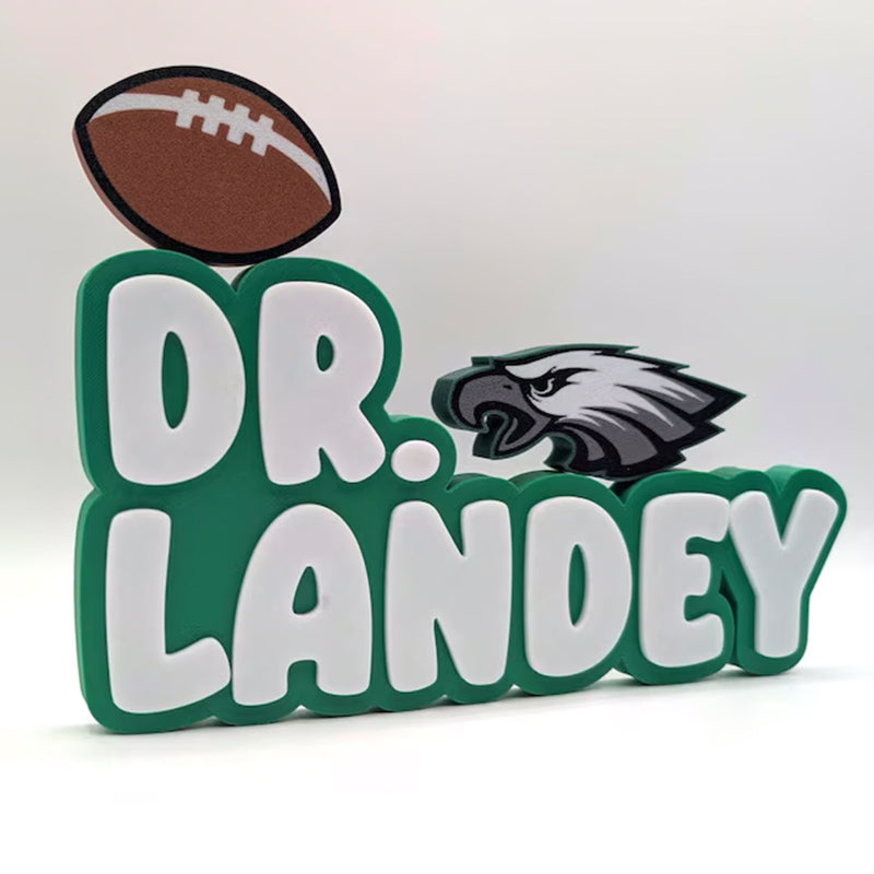 Eagles custom Handmade Nameplate