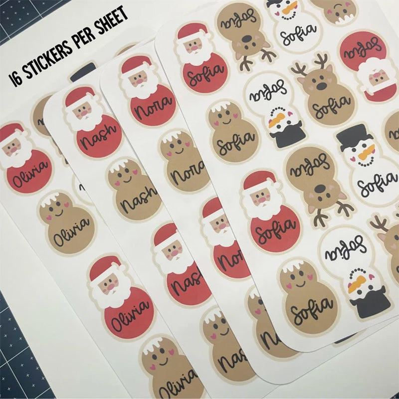 Personalized Christmas Gift Tag Stickers