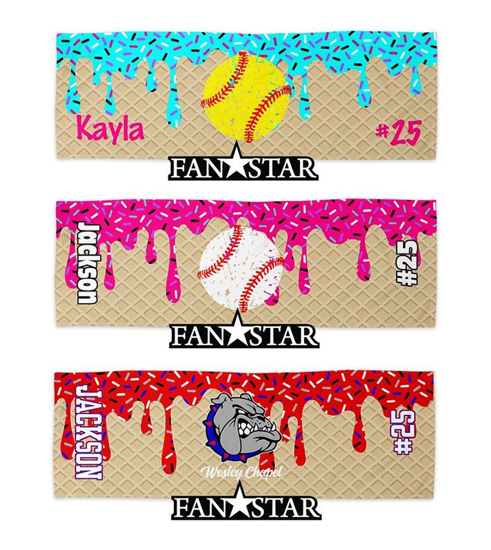 Custom Waffle Paint Cooling Towels for Players