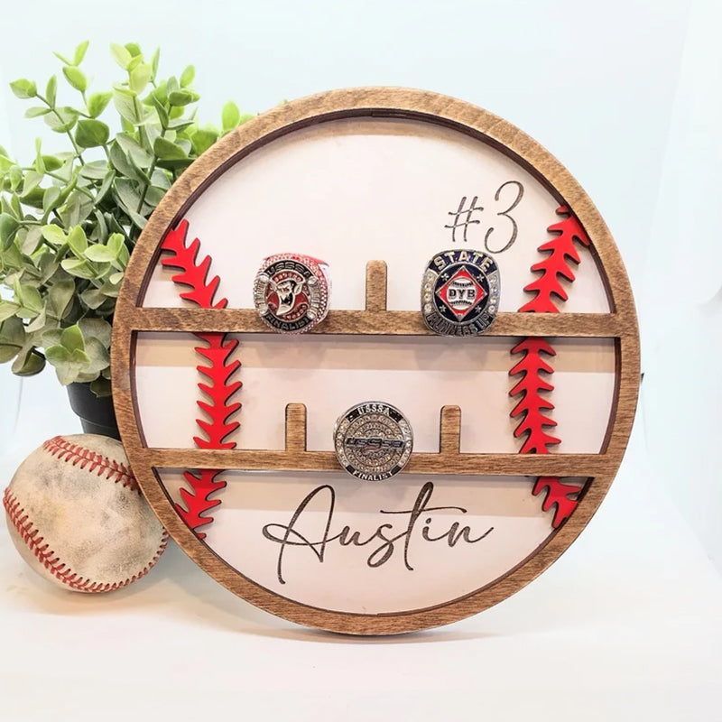 Football baseball hockey ring holder