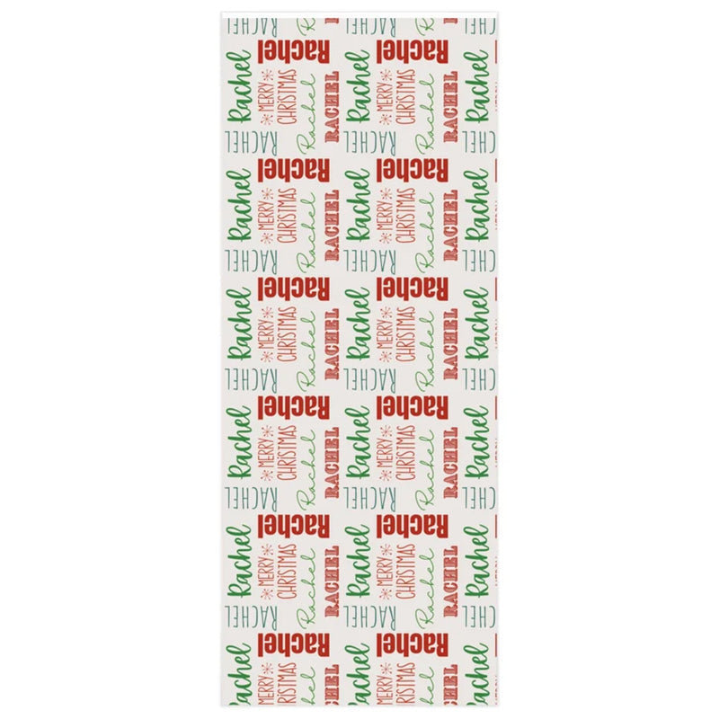 Personalized Name Christmas Wrapping Paper