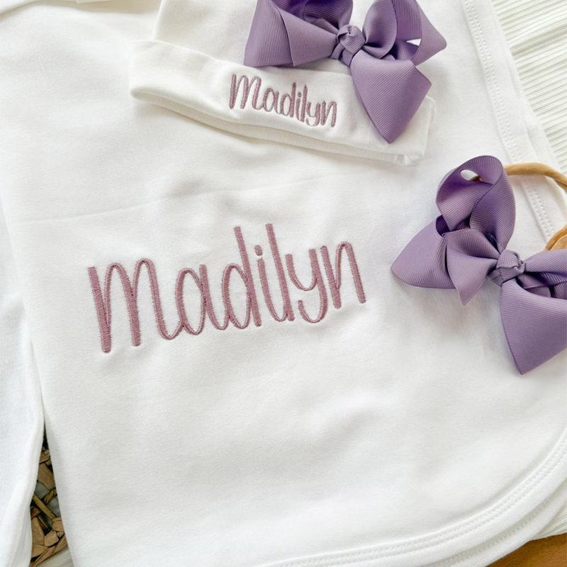 Personalized Baby Girl Coming Home Outfit