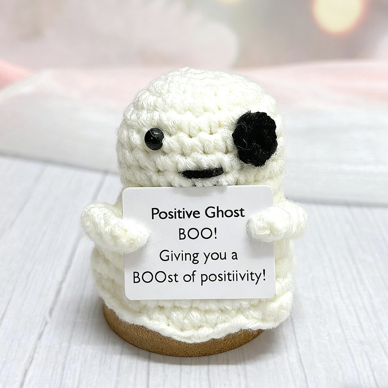 Halloween Crochet Cute Ghost With Heart,Halloween Home Decor Gift