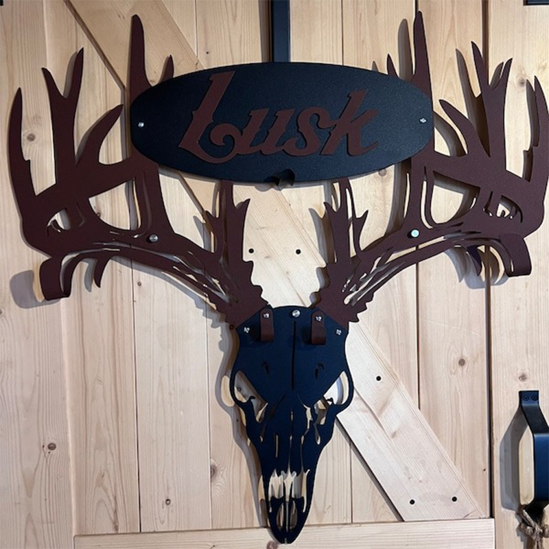 Custom made personalized metal bow holder gun and crossbow