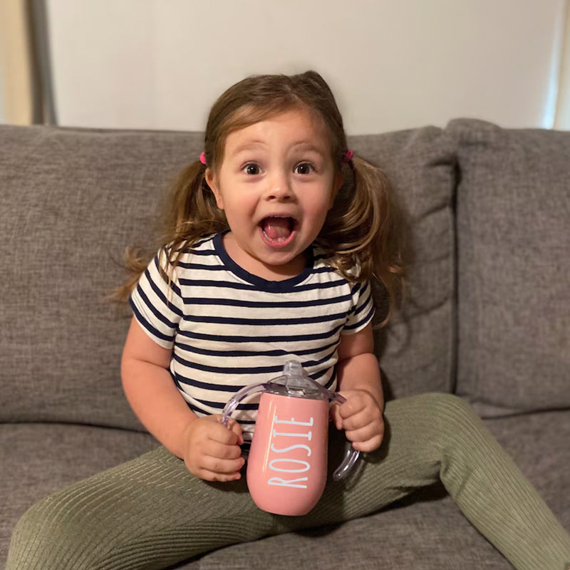 Personalized Sippy Cup, Stainless Steel Toddler Cup