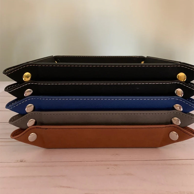 Valet Tray, Leather Valet Tray, Mens Valet Tray, Personalized Valet Tray
