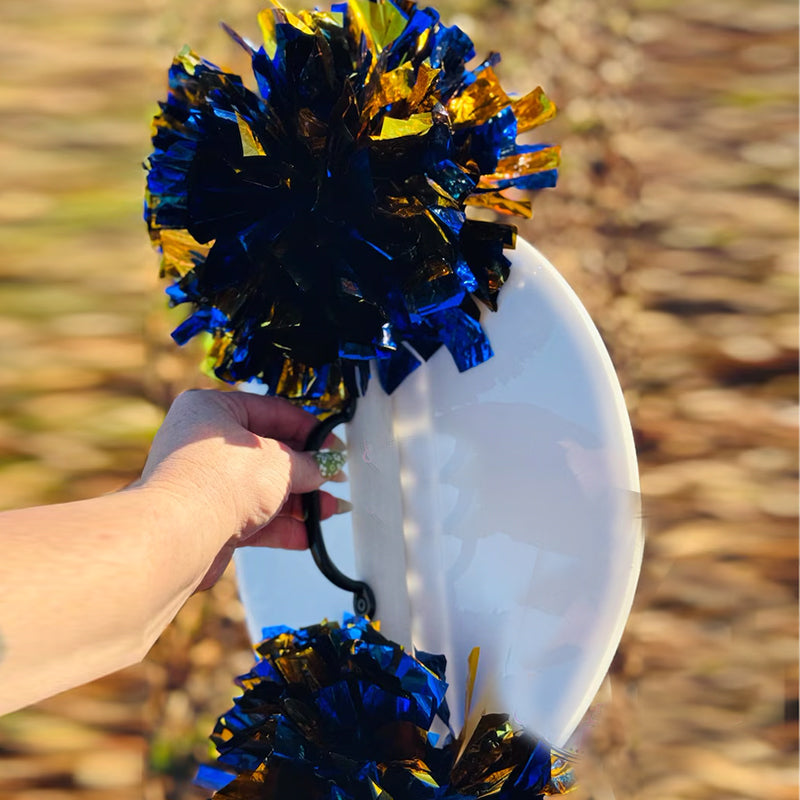 Cheer Stick with Poms for Volley /Soccer /Cheer /Baseball / Football /Cheer | Fans Custom Spirit Accessory