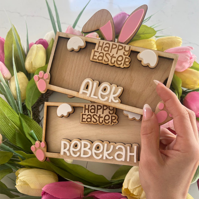 Bunny Easter Money Holder: Acrylic Easter Basket Gift for Kid