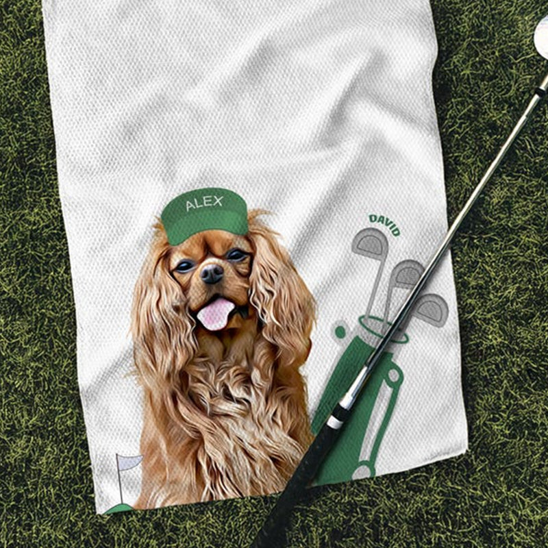 Personalized Dog Golf Towels Custom Cat Golf Towels