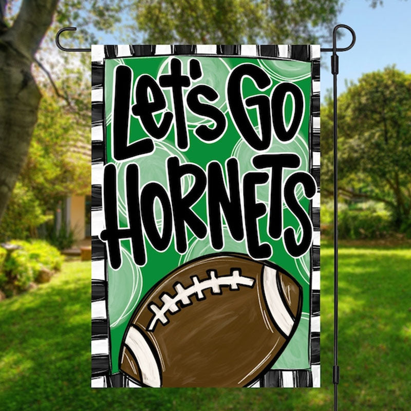 Personalized Fall Yard Deco Team Football Garden Flag