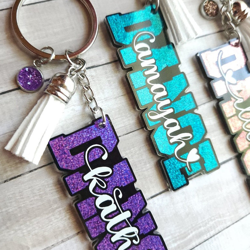 Personalized Dance Keychain • Dancer Keychain