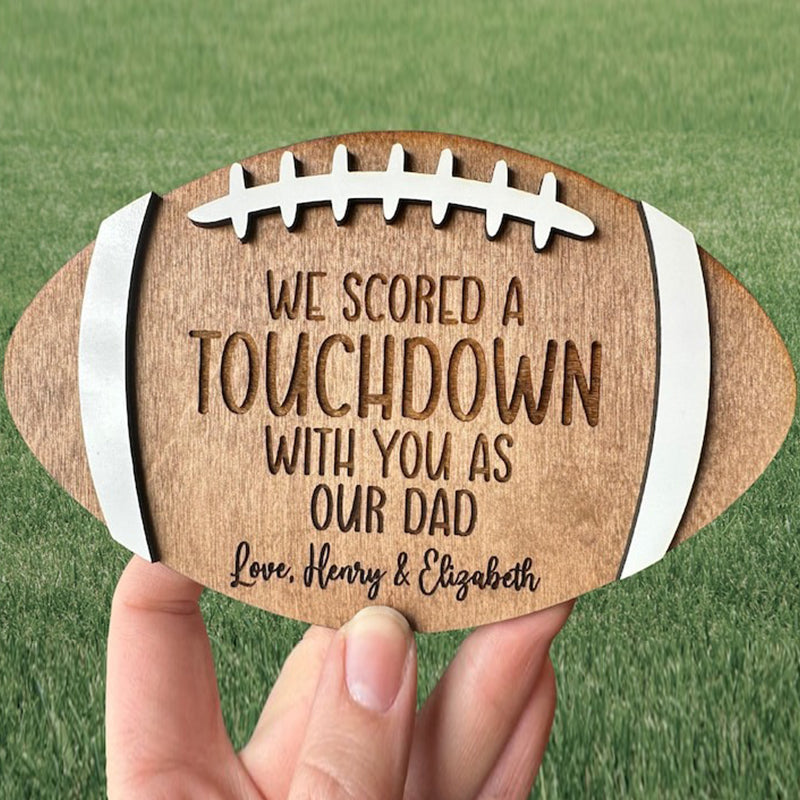 Football Dad Gift Custom Father's Day Sign