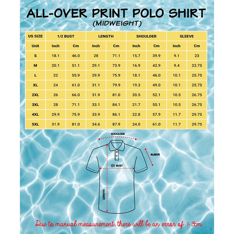 Best Dad By Par Polo Shirt with Custom Kid Face Photo Portrait, Father's Day Gift