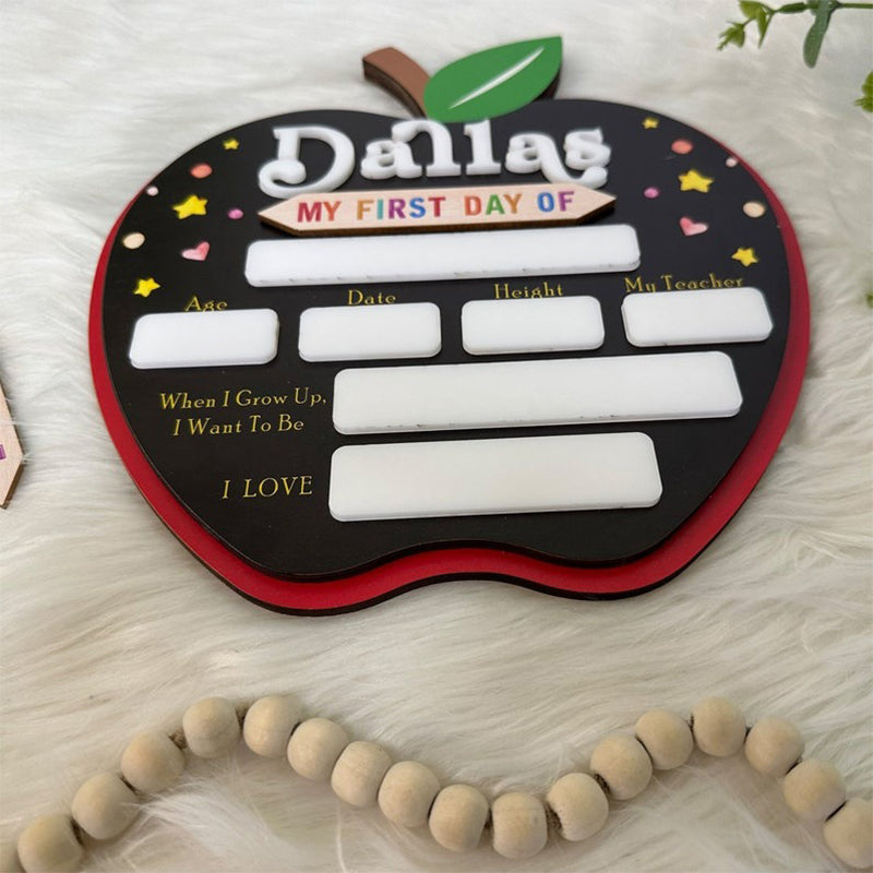 Custom First Day of School Sign