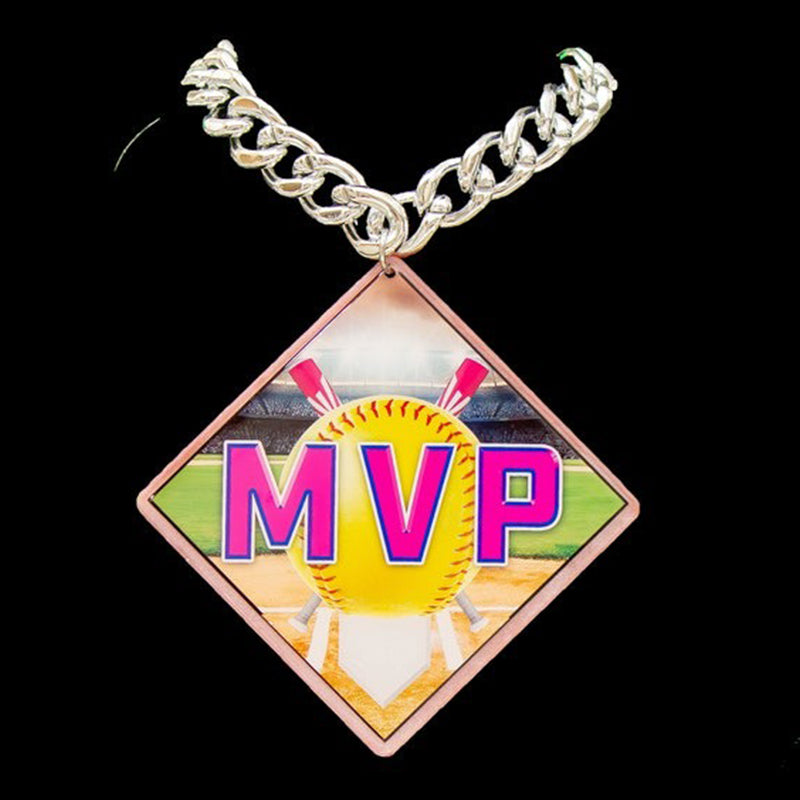Customizable Medallion Champ Chain Trophy w/ 30in adjustable Bling chain