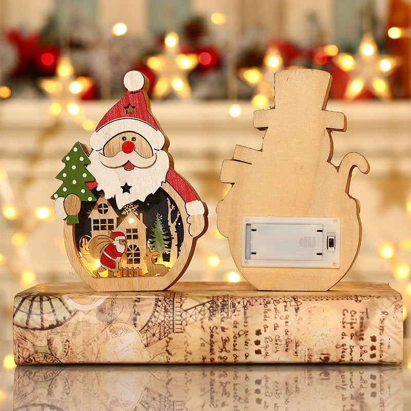 Custom Wooden Snowman/Santa/Reindeer Lantern